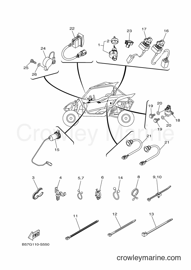 Yamaha Motors YXZ1000ETS (B0F5) [010] - ELECTRICAL 3