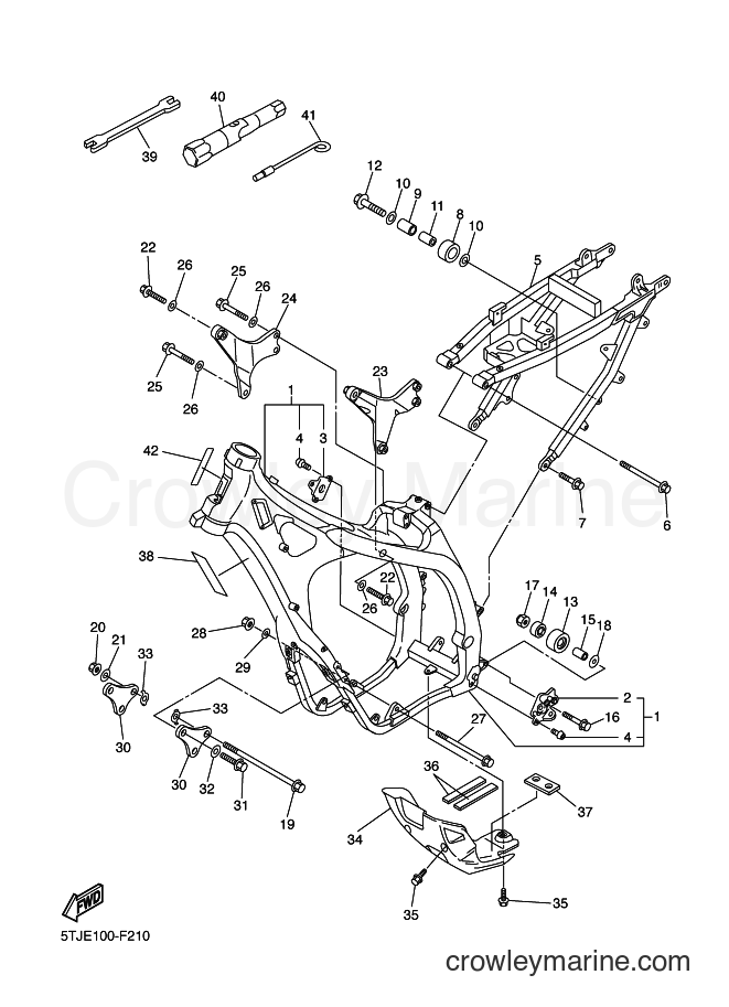 2007 Dirt Bike WR450F - WR450F (5TJF) [010] - FRAME