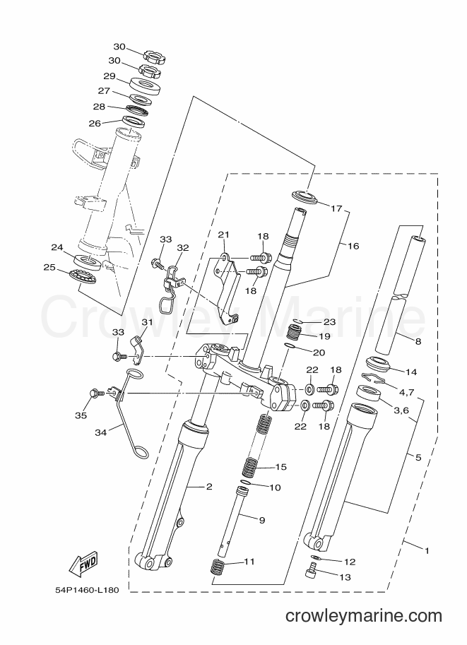 Yamaha Motors AL115FC (54P2) [010] - STEERING