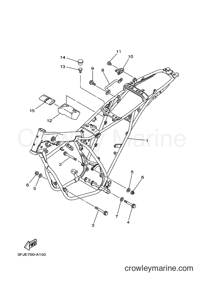 2002 Dirt Bike DT175 - DT175 (3FJE) [010] - FRAME