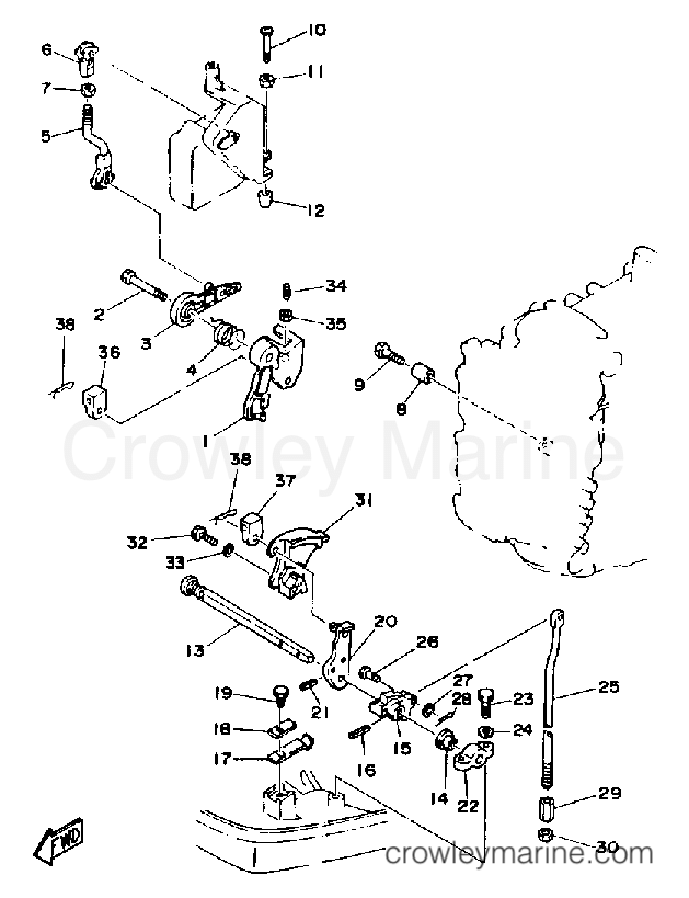 Yamaha Motors 50TLHQ - CONTROL ENGINE
