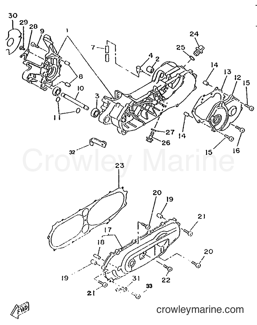 1996 Scooter CW50RS - CW50RS (4YA1) [999] - CRANKCASE