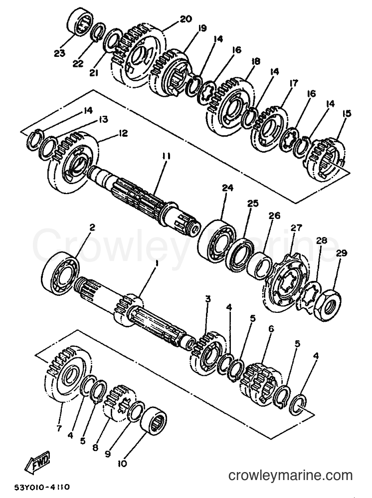 1988 Dirt Bike TY250 - TY250 (59N) [99A] - TRANSMISSION