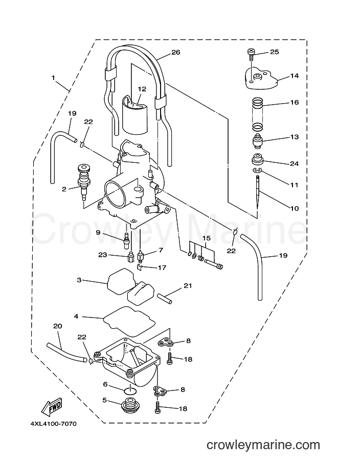 Yamaha Motors YZ250 (5DJ2) [020] - CARBURETOR