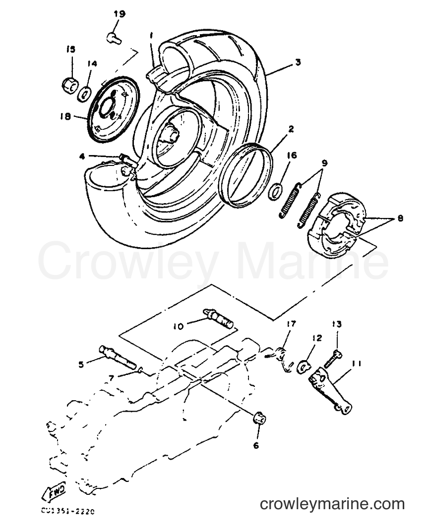 1993 Scooter YE50 - YE50 (4FW2) [999] - REAR WHEEL