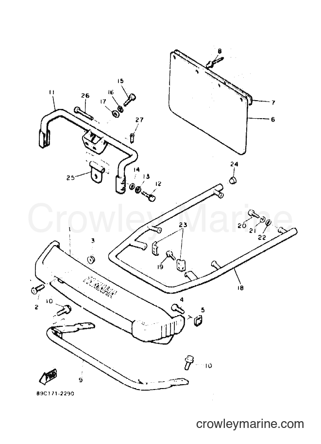 1992 Snowmobile BR250TS - BR250TS (89C1) [010] - BUMPER
