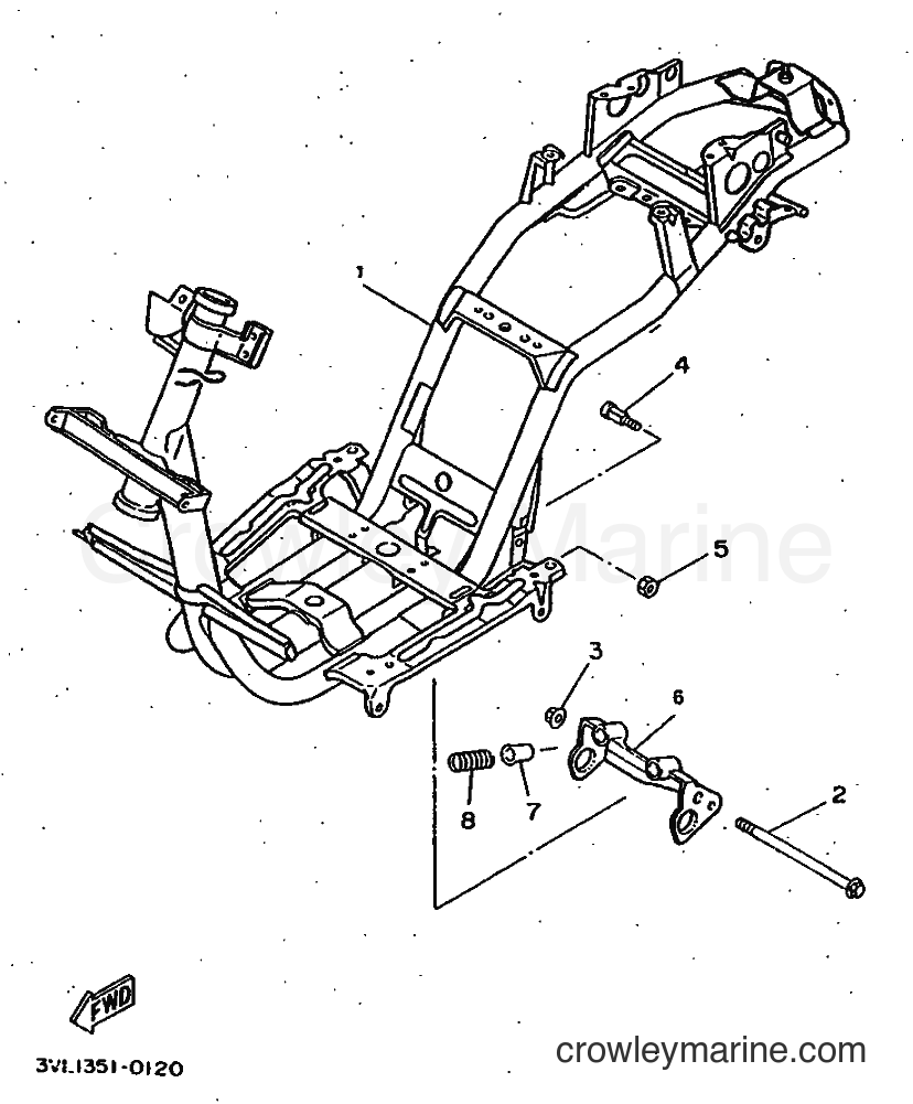 1997 Scooter CW50 - CW50 (4VV7) [999] - FRAME