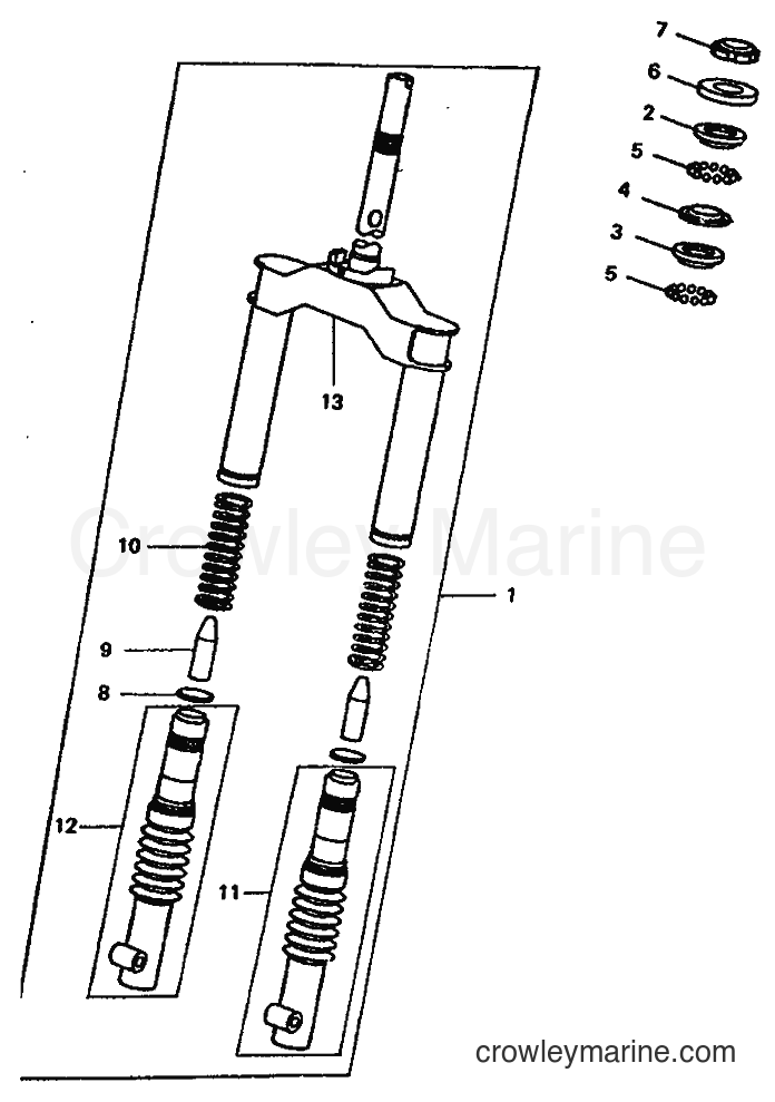 1990 Scooter CW50 - CW50 (3WW1) [999] - STEERING