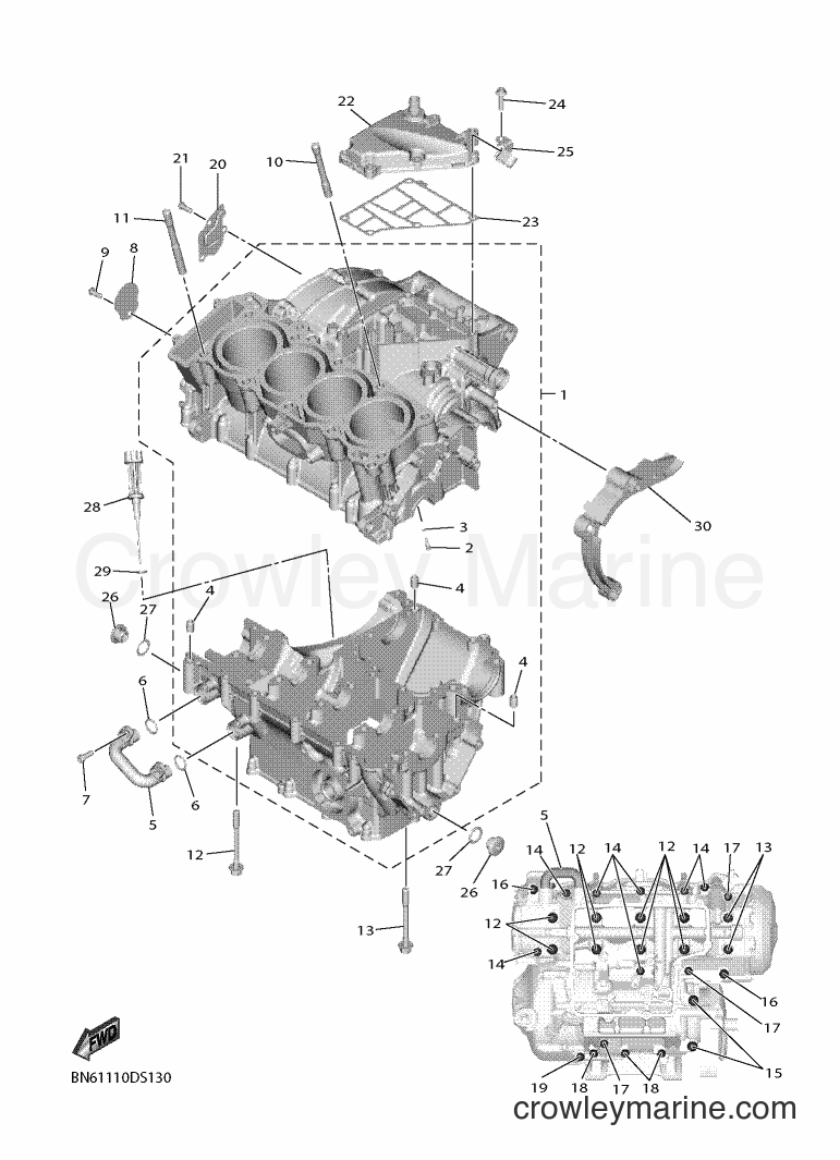 2017 Sport Bike YZF600 - YZF600 (BN64) [060] - CRANKCASE