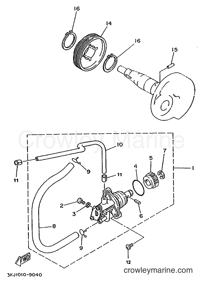 1995 Scooter YE80 - YE80 (4RG1) [999] - OIL PUMP