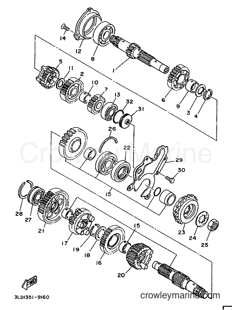 Yamaha Motors XTZ750 (3LD2) [999] - TRANSMISSION