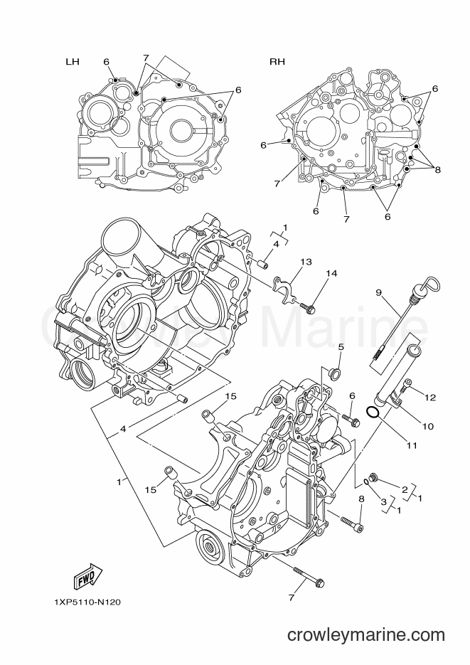 Yamaha Motors YXC700 (2PG2) [010] - CRANKCASE