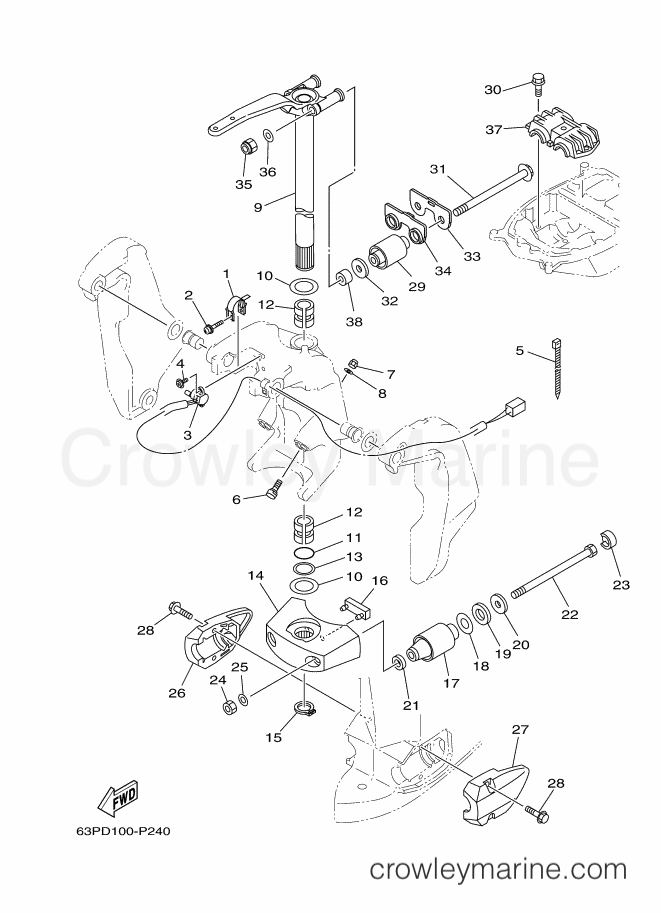 Yamaha Motors F150FET (6BM8) [080] - BRACKET 2