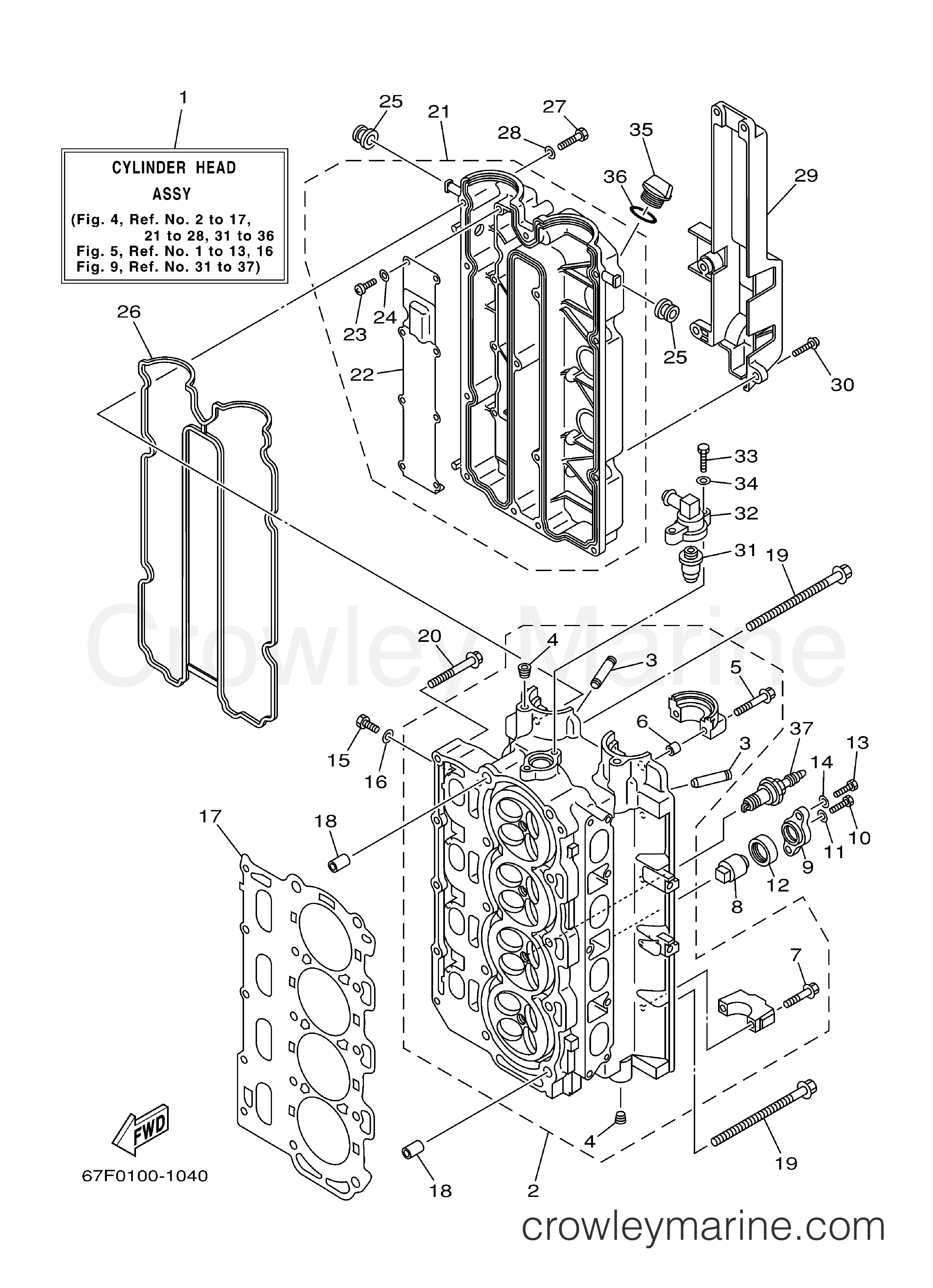 Yamaha Motors F80TLRZ - CYLINDER CRANKCASE 2