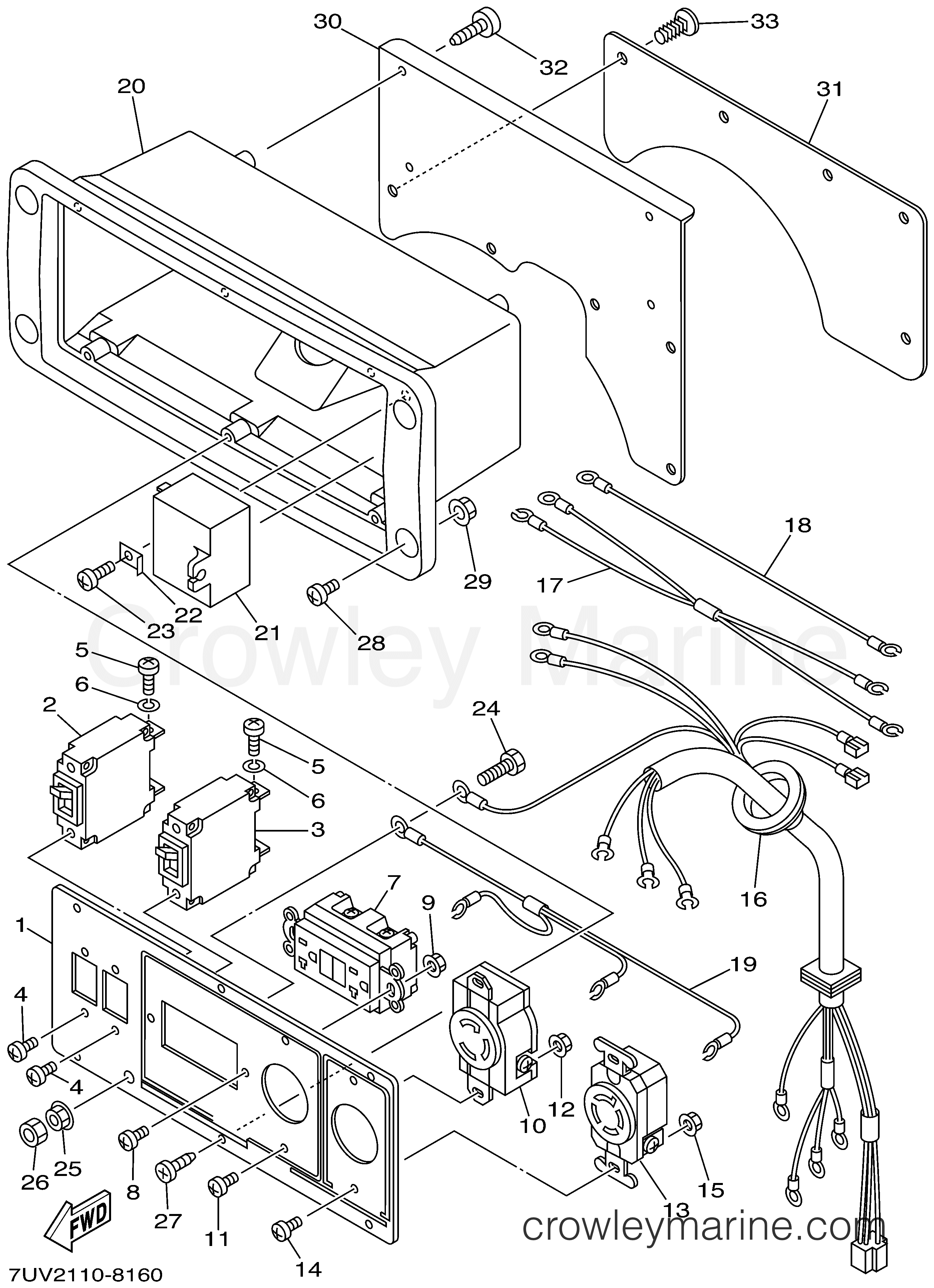 Yamaha Motors EF4600A - CONTROL BOX 1
