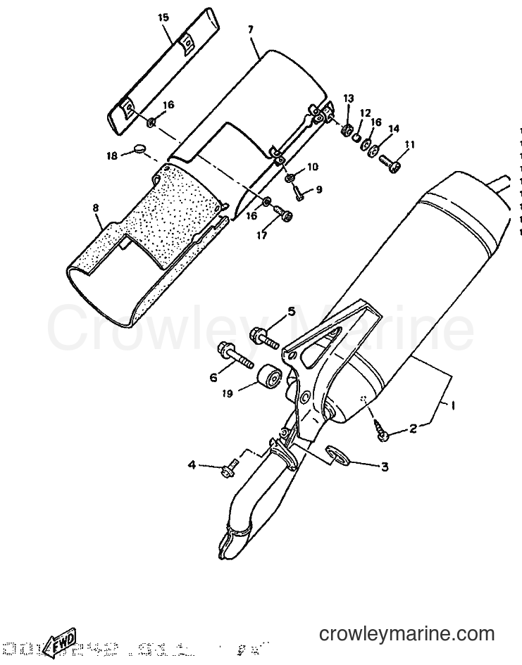 1994 Scooter CW50 - CW50 (4LJ1) [999] - EXHAUST