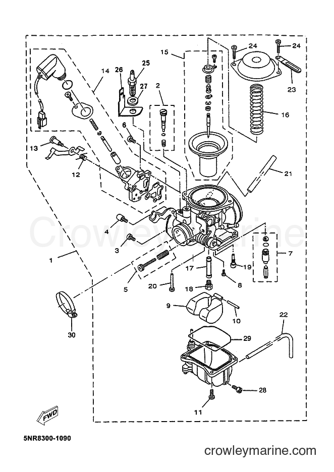 2002 Scooter YP150E - YP150E (5NS7) [040] - CARBURETOR