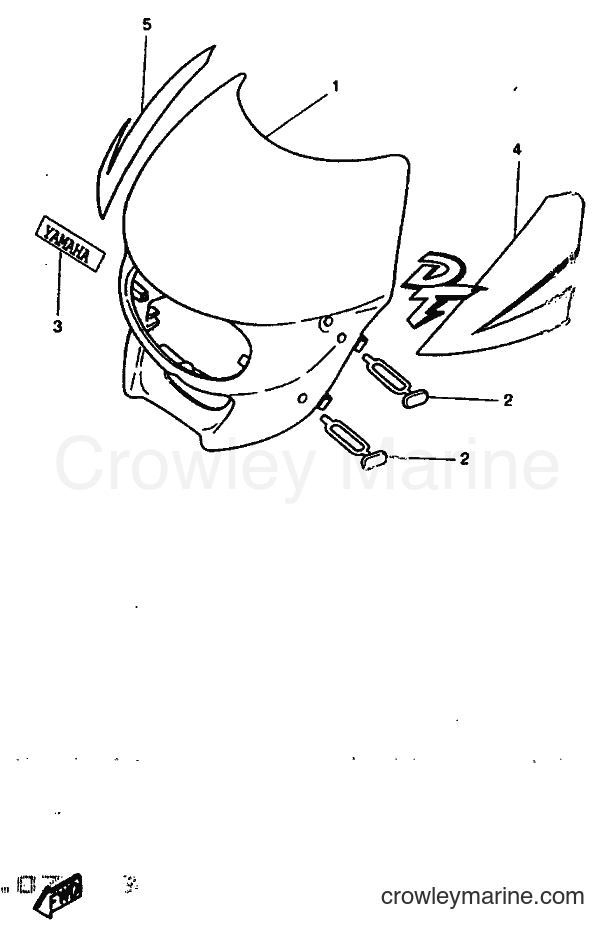 1997 Scooter DT50R - DT50R (5BK1) [999] - COWLING