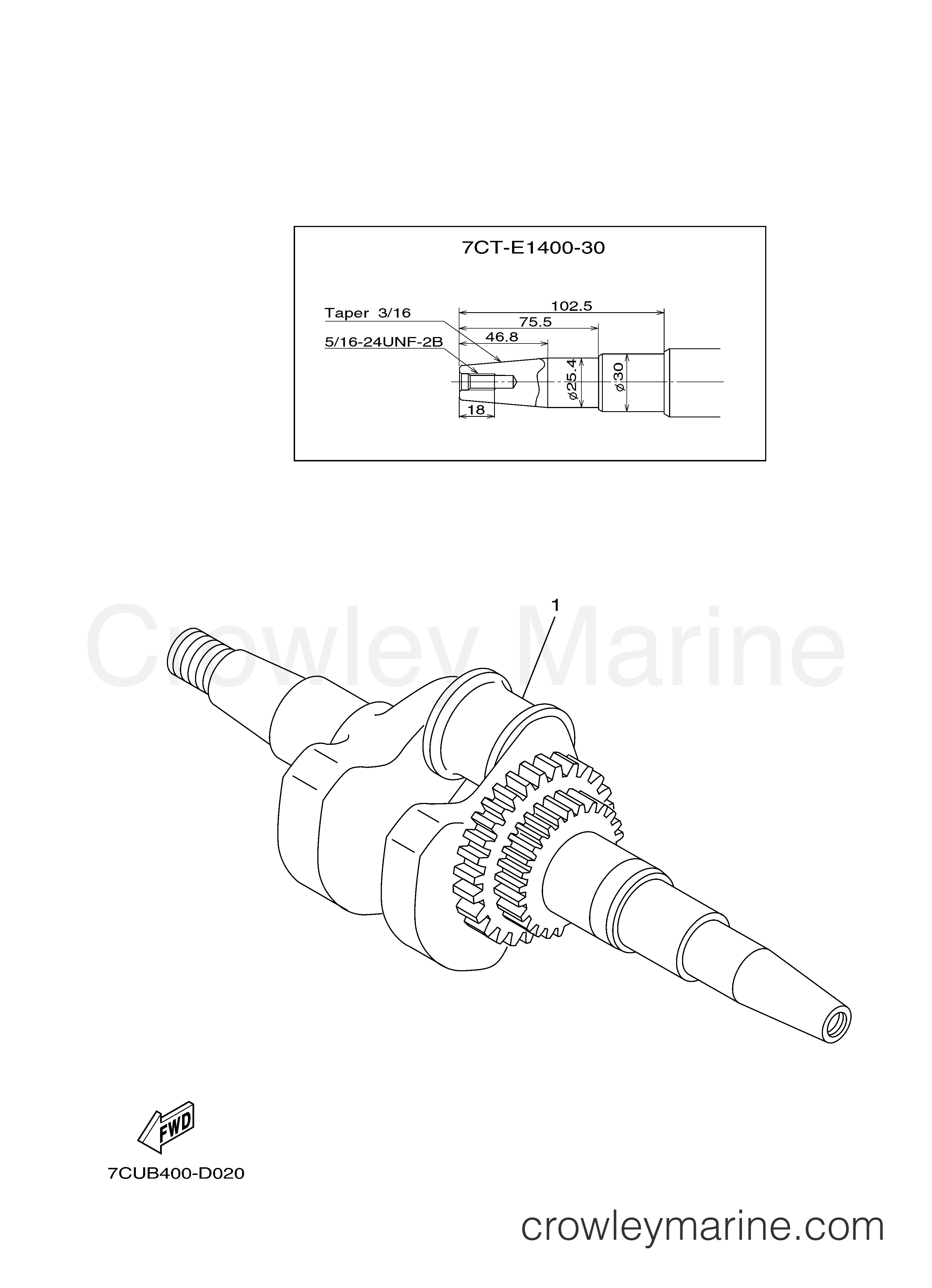 Yamaha Motors MZ360KHIP6 - CRANKSHAFT