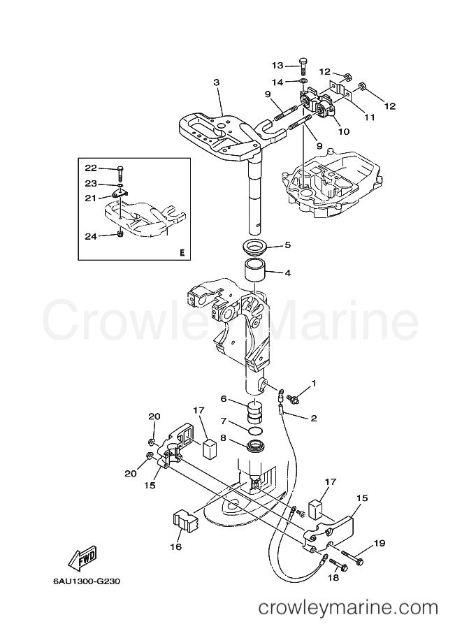 Yamaha Motors F9.9FMHS (6AU2) [180] - BRACKET 2