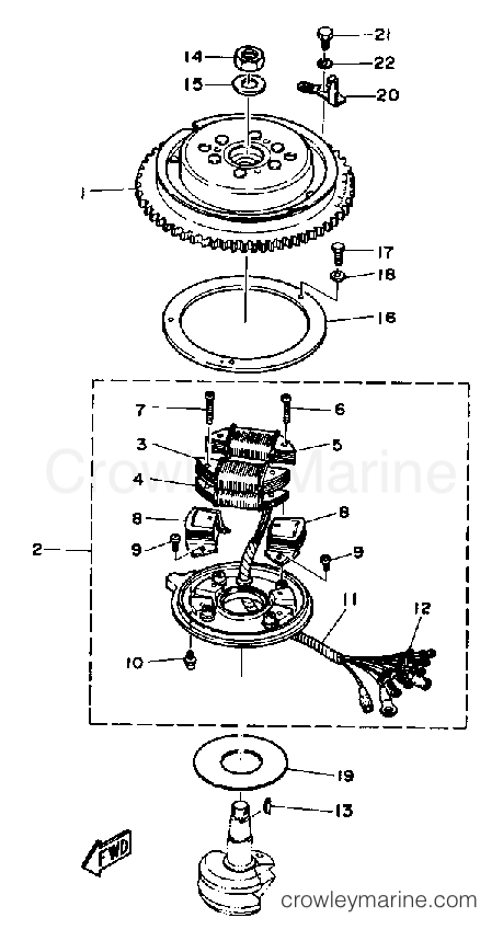 Yamaha Motors CV55ELD - MAGNETO