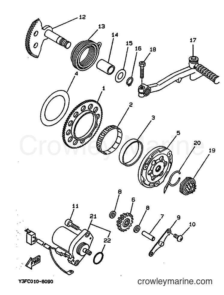 1992 Scooter CW65 - CW65 (4GP1) [999] - STARTER