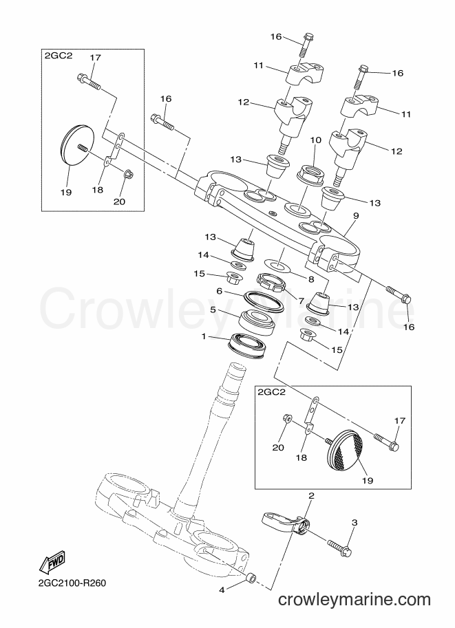 2016 Dirt Bike WR450F - WR450F (2GC3) [010] - STEERING