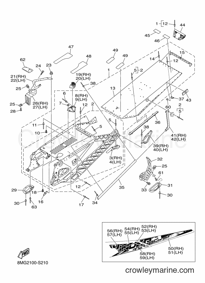 2017 Snowmobile SRS10BS53 - SRS10BS53 (8MG2) [010] - FRAME 2