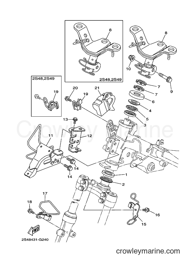 2008 Scooter T135S - T135S (5YP8) [010] - STEERING