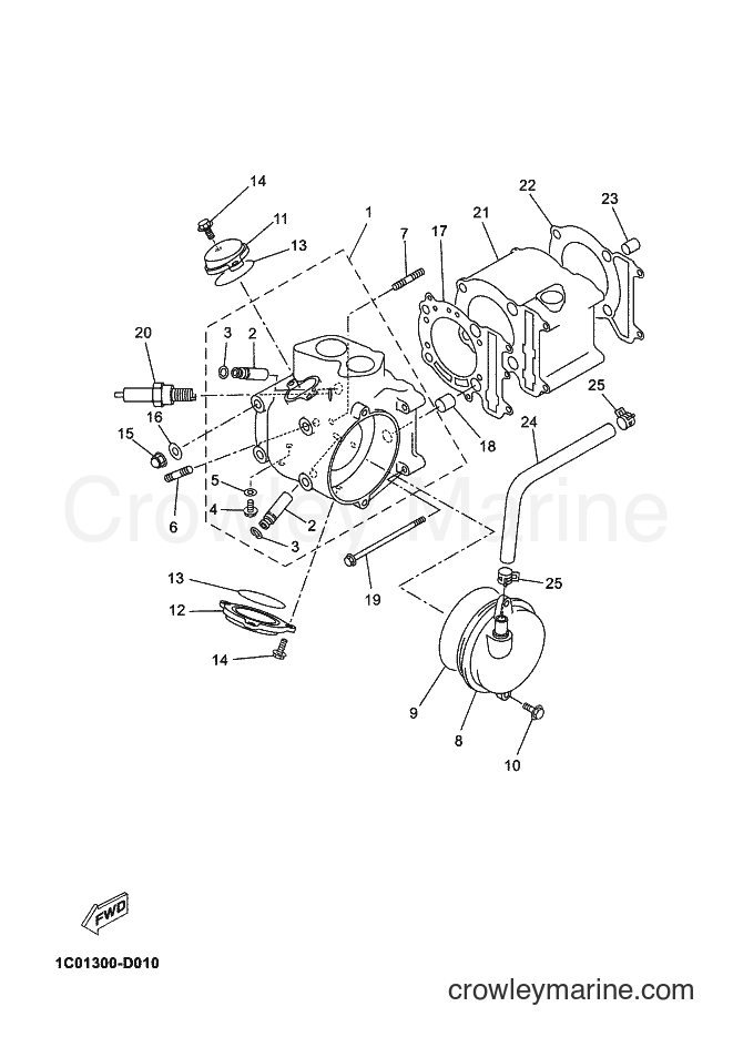 2006 Maxi-Scooter YP250R - YP250R (1C03) [020] - CYLINDER