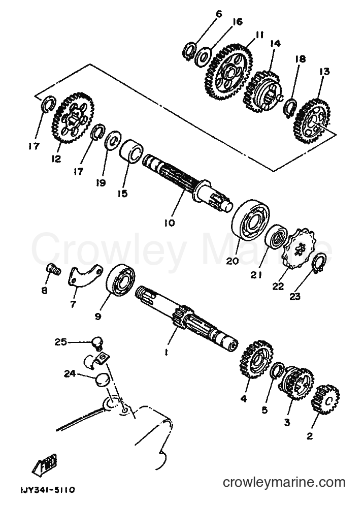 1992 Scooter DT50M - DT50M (4ET1) [999] - TRANSMISSION
