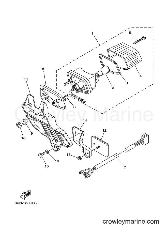 2000 Scooter DT50LC - DT50LC (3UN7) [010] - TAILLIGHT
