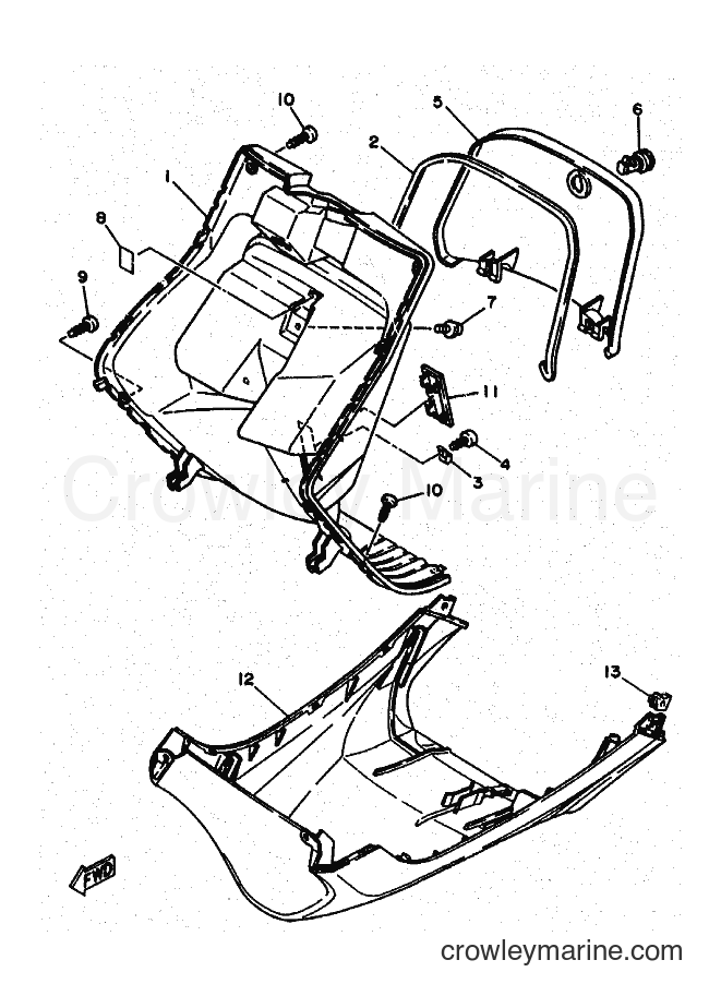Yamaha Motors YA50R (4PC5) [010] - LEG SHIELD