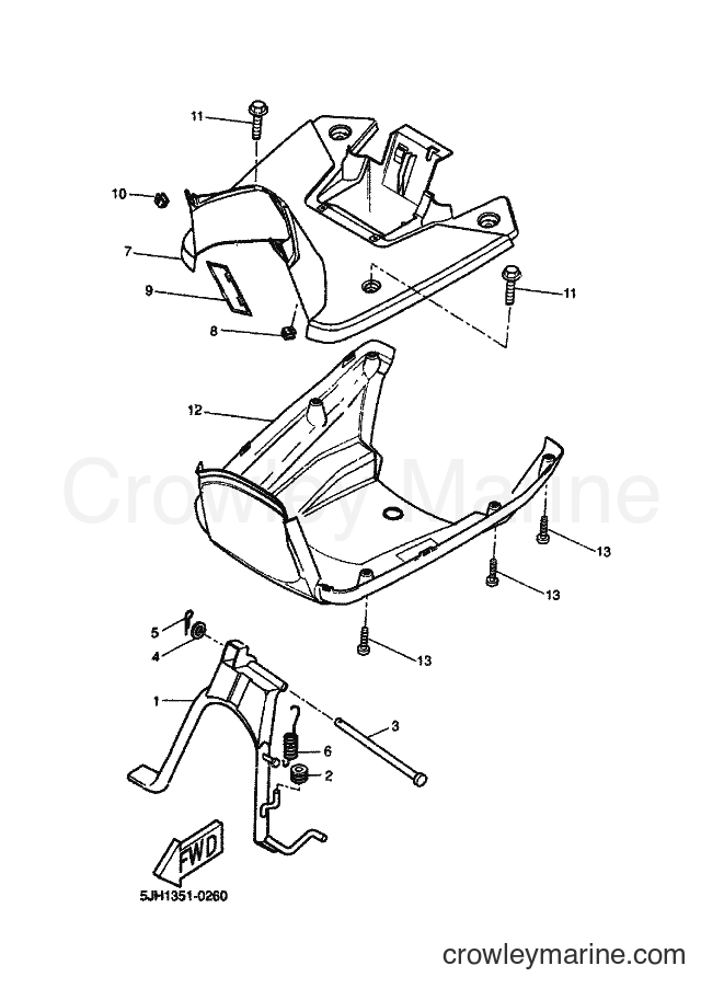 2000 Scooter EW50 - EW50 (5LH1) [010] - STAND & FOOTREST