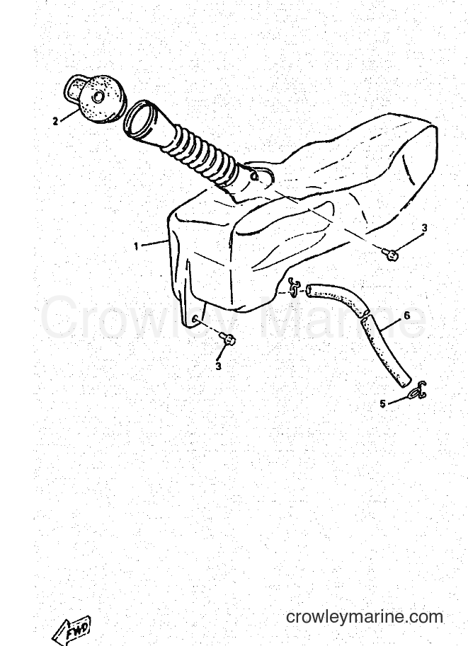 1995 Scooter YM50 - YM50 (4SY1) [010] - OIL TANK