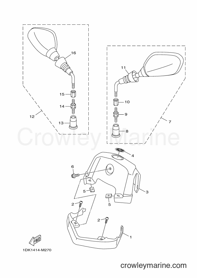 2014 Scooter XC125R - XC125R (2PE1) [010] - COWLING 1