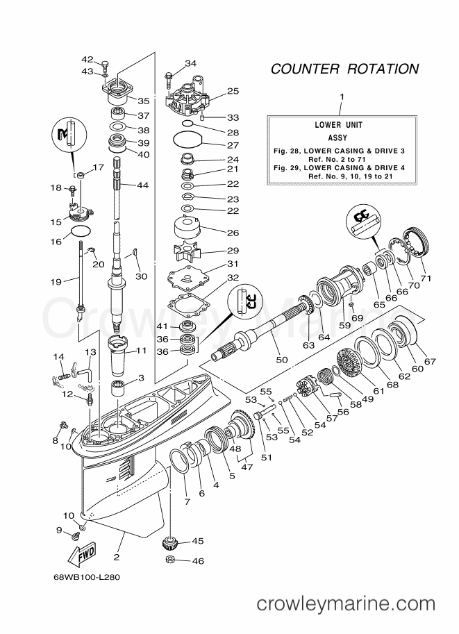 Yamaha Motors F115XA-2012 (68VB) [110] - LOWER CASING & DRIVE 3