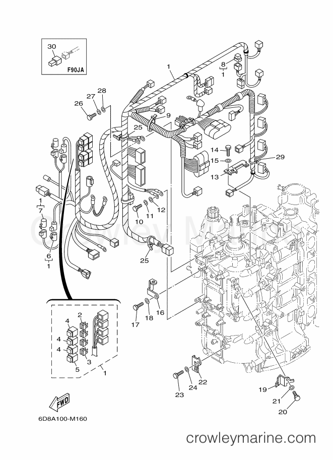 Yamaha Motors F90A (6D8B) [170] - ELECTRICAL 3