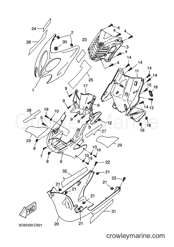 2005 Scooter YQ50L - YQ50L (3C65) [080] - LEG SHIELD