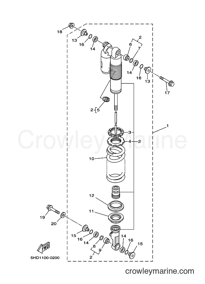 2000 Dirt Bike YZ250 - YZ250 (5HC2) [030] - REAR SUSPENSION