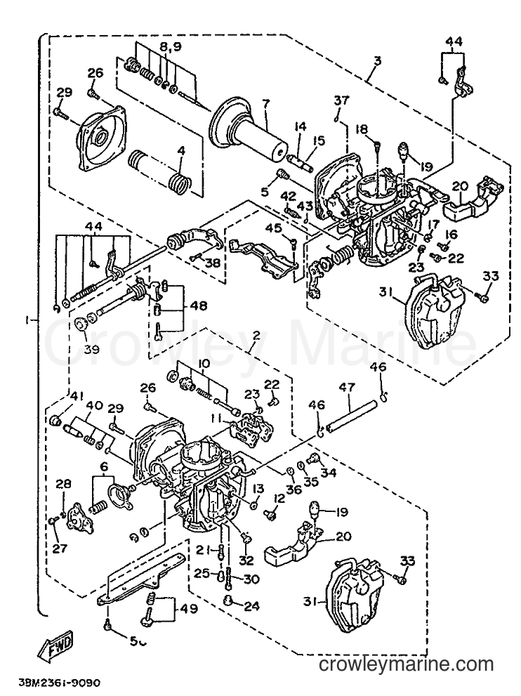 1989 Cruiser XV535 - XV535 (3BM2) [999] - CARBURETOR