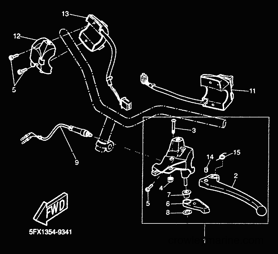 Yamaha Motors CW50 (5HG8) [010] - HANDLE SWITCH & LEVER