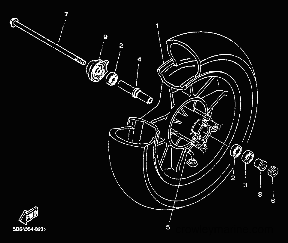 Yamaha Motors YP125E (5DSK) [010] - FRONT WHEEL