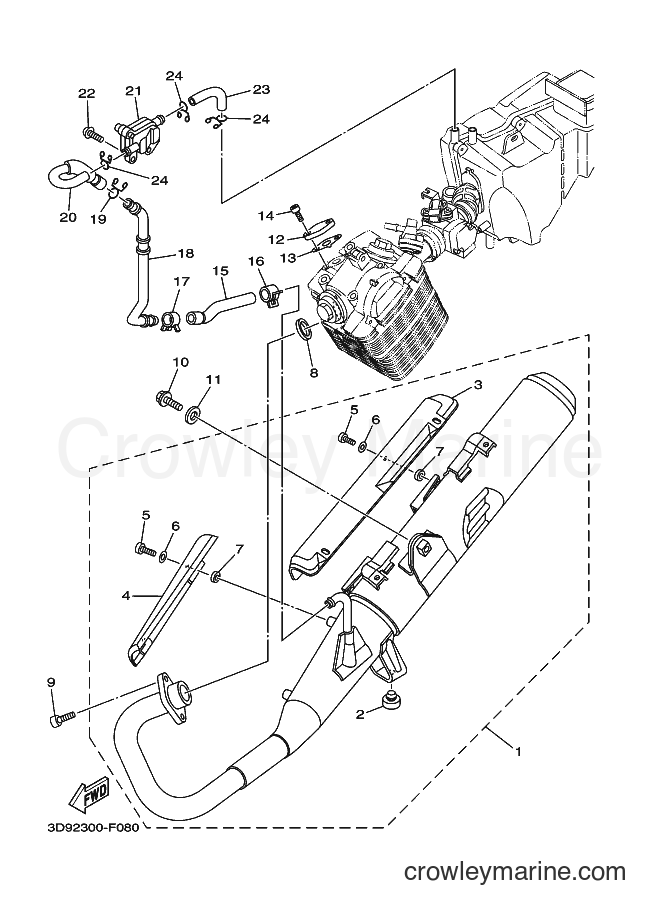 Yamaha Motors YBR125ED (3D92) [010] - EXHAUST