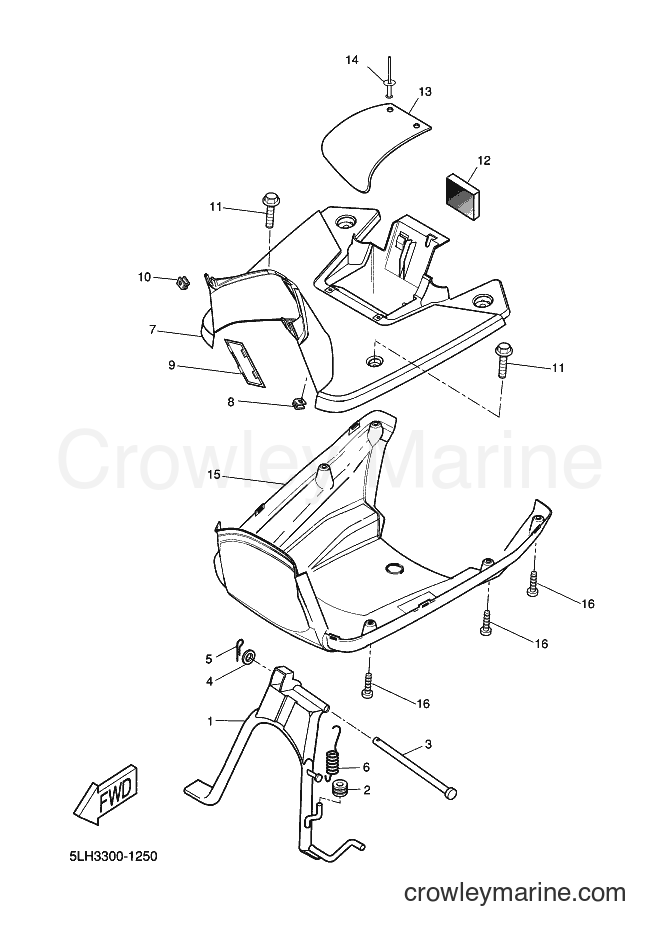 2014 Scooter EW50N - EW50N (1S0C) [040] - STAND & FOOTREST