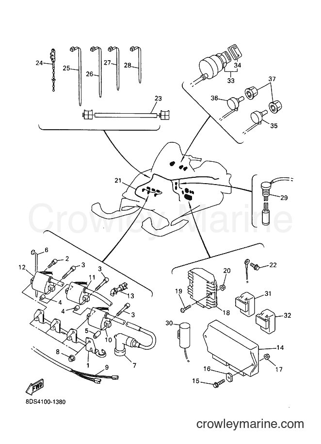 Yamaha Motors VX700 (8DS4) [020] - ELECTRICAL 1