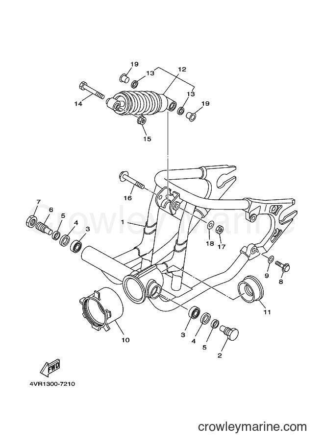 Yamaha Motors XVS650A (5SC6) [020] - REAR ARM & SUSPENSION