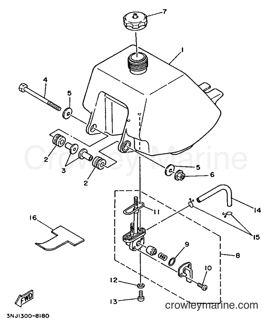 1988 ATV YF60 - YF60 (3NJ1) [999] - FUEL TANK
