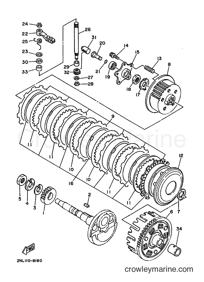 1988 ATV YFP350 - YFP350 (2TX0) [010] - CLUTCH