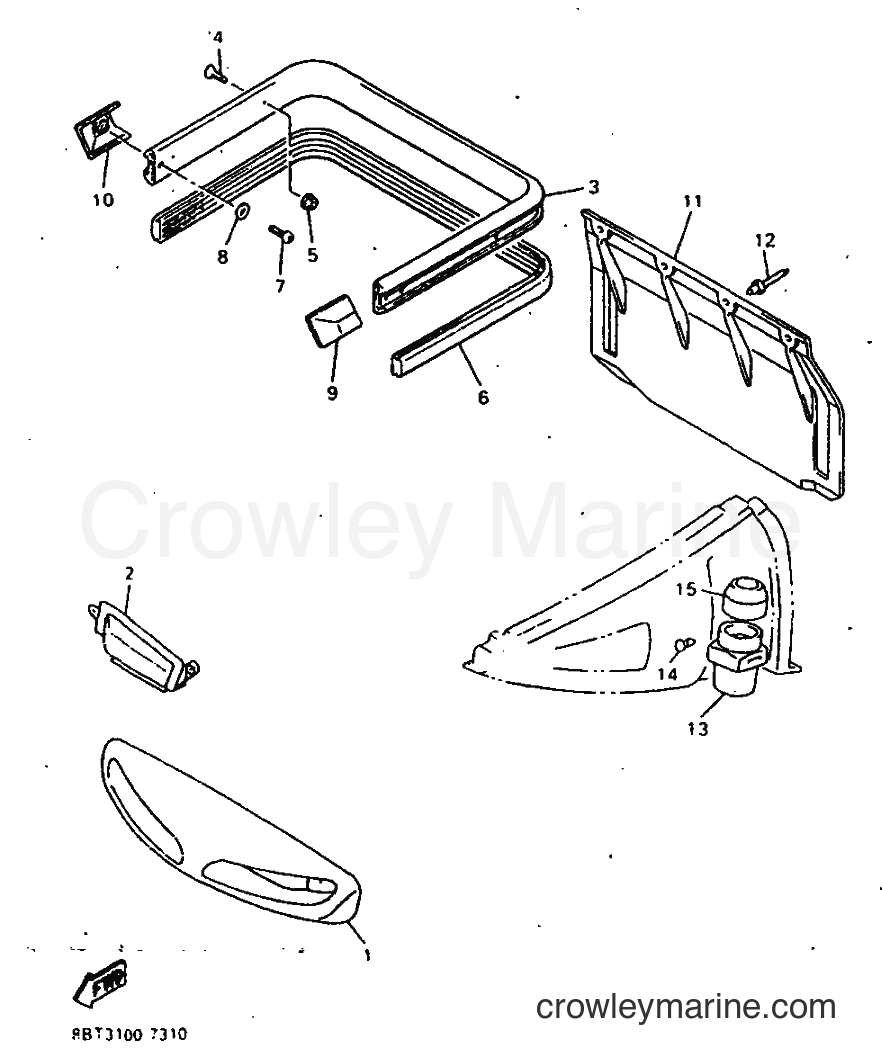 Yamaha Motors VX800ST (8BT3) [999] - BUMPER